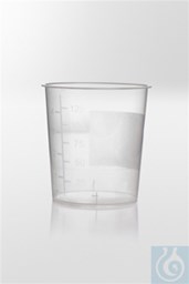 Bild von Urinbecher, unsteril, graduiert, 125 ml PP ohne Deckel (Packung 1000 St)